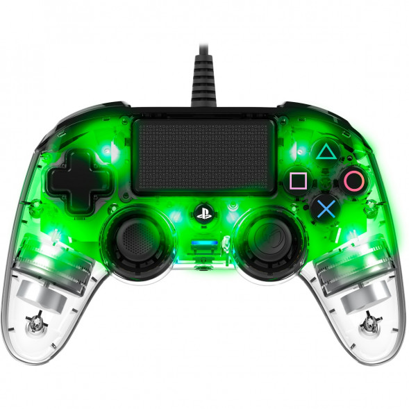 Геймпад проводной Nacon Illuminated Compact PS4, зеленый в Липецке