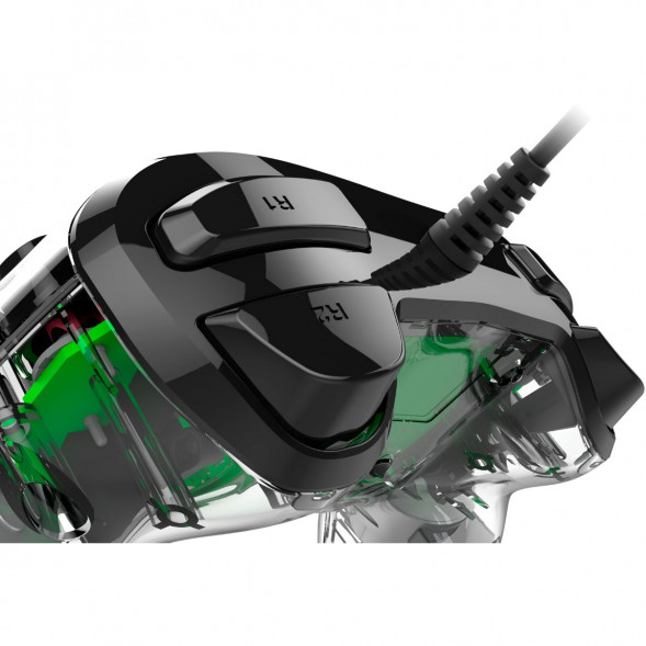 Геймпад проводной Nacon Illuminated Compact PS4, зеленый в Липецке