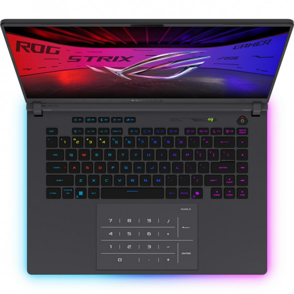 Ноутбук игровой ASUS ROG Strix G16 G615JMR-TS415 (16&amp;quot;, IPS, Intel Core i7-14650HX 2.2ГГц, 16-ядерный, 16ГБ DDR5, 512 ГБ SSD, NVIDIA GeForce RTX 5060 - 8 ГБ, без ОС), серый в Липецке