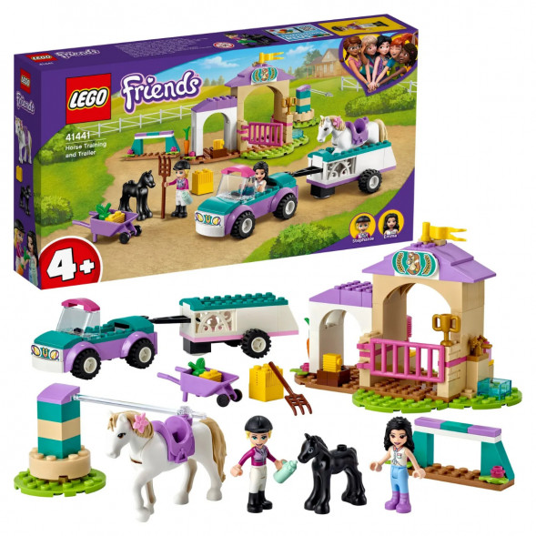 Конструктор LEGO Friends 41441 Тренировка лошади и прицеп для перевозки в Липецке