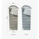 Спальный мешок Naturehike M300 (Левый), серый в Липецке