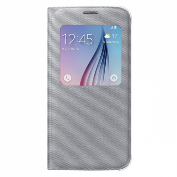 Чехол для Samsung Galaxy S6 S-View Cover (EF-CG920BSE), Silver в Липецке