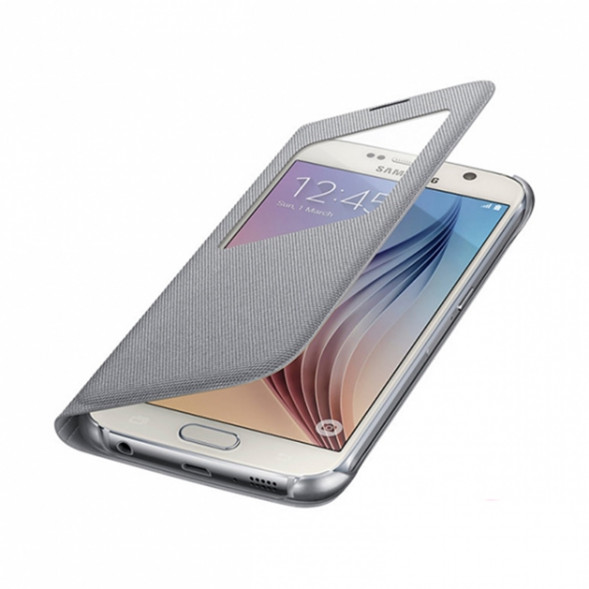 Чехол для Samsung Galaxy S6 S-View Cover (EF-CG920BSE), Silver в Липецке