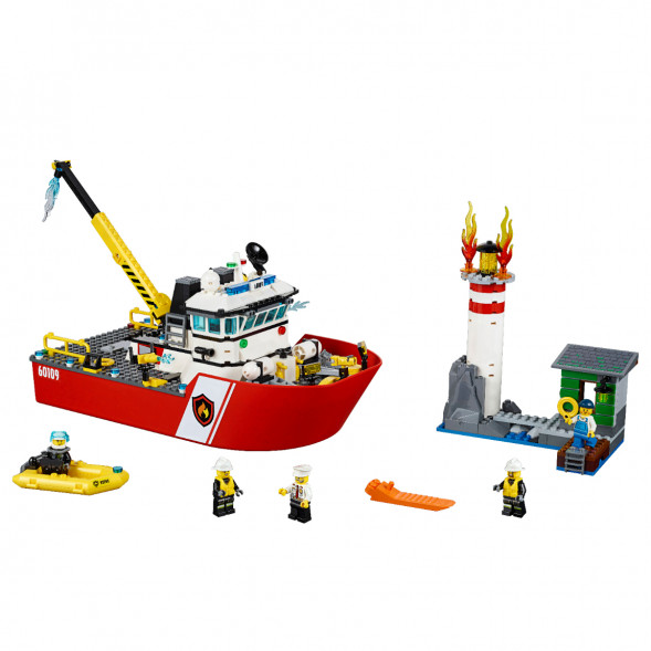 Конструктор LEGO City 60109 Пожарный катер в Липецке