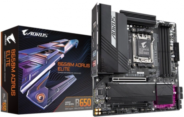 Материнская плата GIGABYTE B650M AORUS ELITE mATX в Липецке