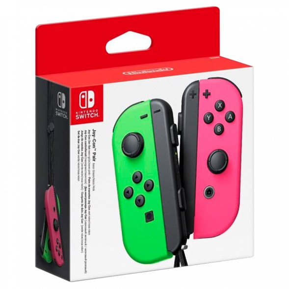 Геймпад Nintendo Switch Joy-Con controllers Duo, зеленый/розовый в Липецке