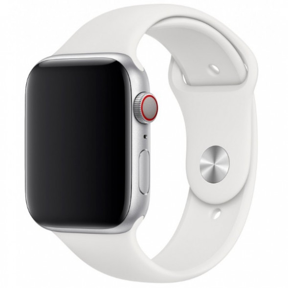 Ремешок для Apple Watch 40mm White Sport Band (MTP52ZM/A), белый в Липецке