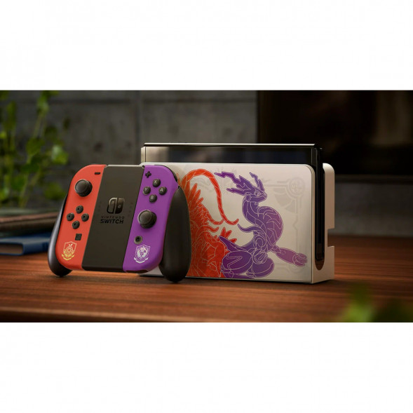 Игровая приставка Nintendo Switch OLED 64 ГБ, Pokemon Scarlet &amp;amp; Violet Edition в Липецке