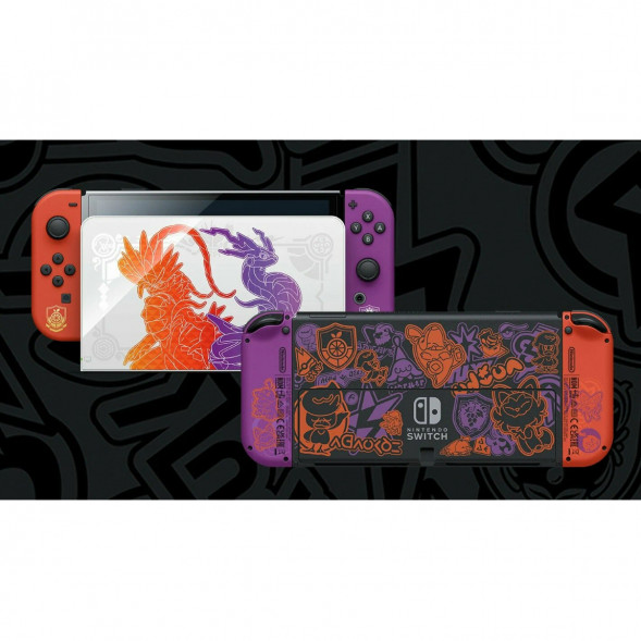 Игровая приставка Nintendo Switch OLED 64 ГБ, Pokemon Scarlet &amp;amp; Violet Edition в Липецке