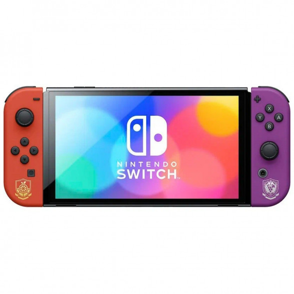 Игровая приставка Nintendo Switch OLED 64 ГБ, Pokemon Scarlet &amp;amp; Violet Edition в Липецке