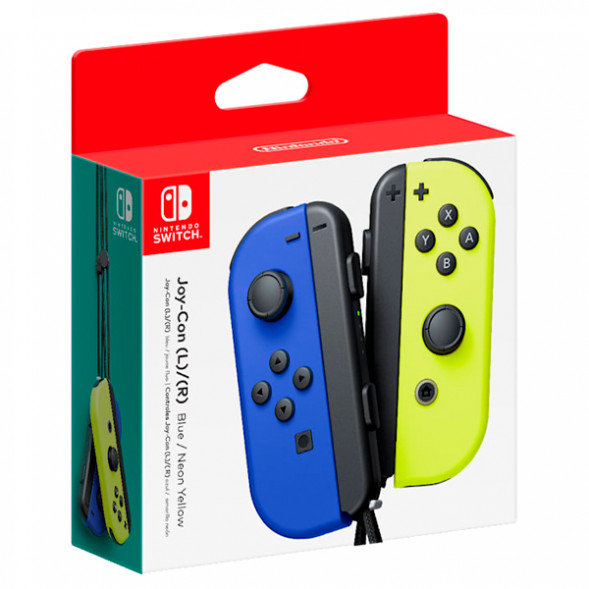 Геймпад Nintendo Switch Joy-Con controllers Duo, синий/желтый в Липецке