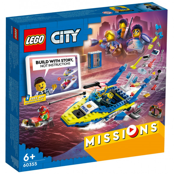 Конструктор LEGO City 60355 Детективные миссии водной полиции в Липецке