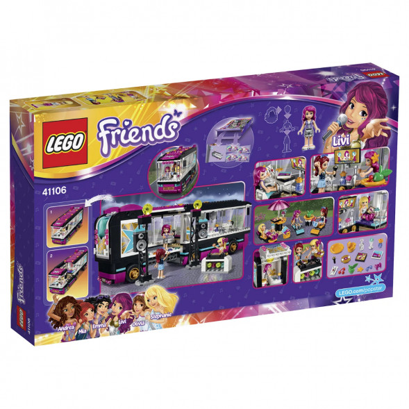 Конструктор LEGO Friends 41106 Поп звезда: гастроли в Липецке