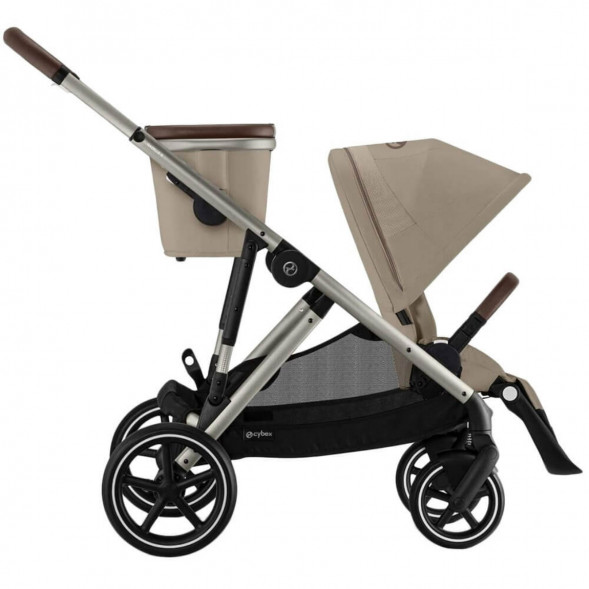 Детская коляска Cybex Gazelle S TPE Almond Beige с корзиной и дождевиком в Липецке