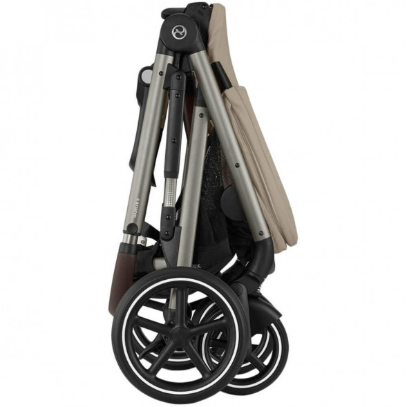 Детская коляска Cybex Gazelle S TPE Almond Beige с корзиной и дождевиком в Липецке