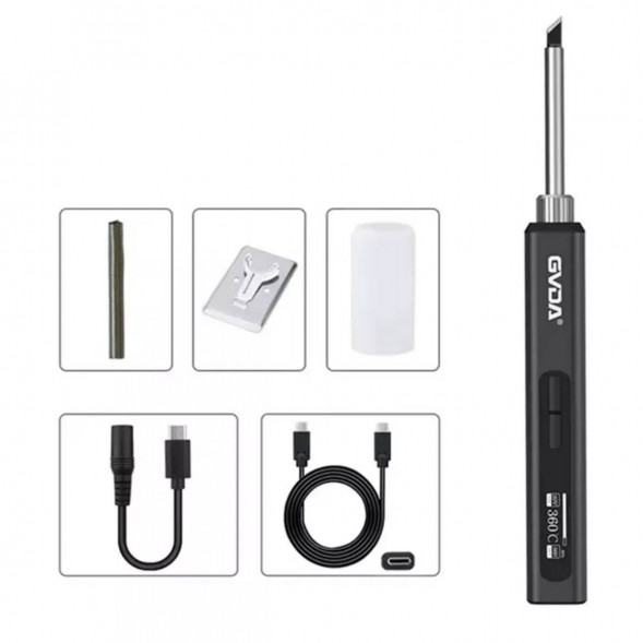 Портативный электрический USB паяльник GVDA GD300 (набор 7 предметов) в Липецке