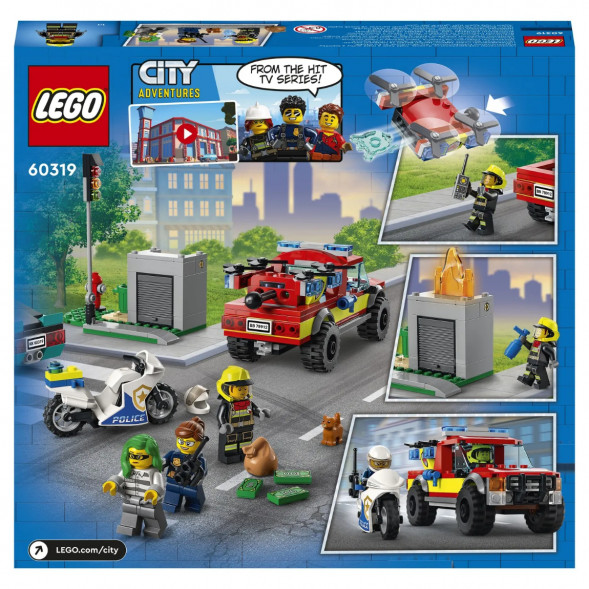 Конструктор LEGO City Fire 60319 Пожарная бригада и полицейская погоня в Липецке