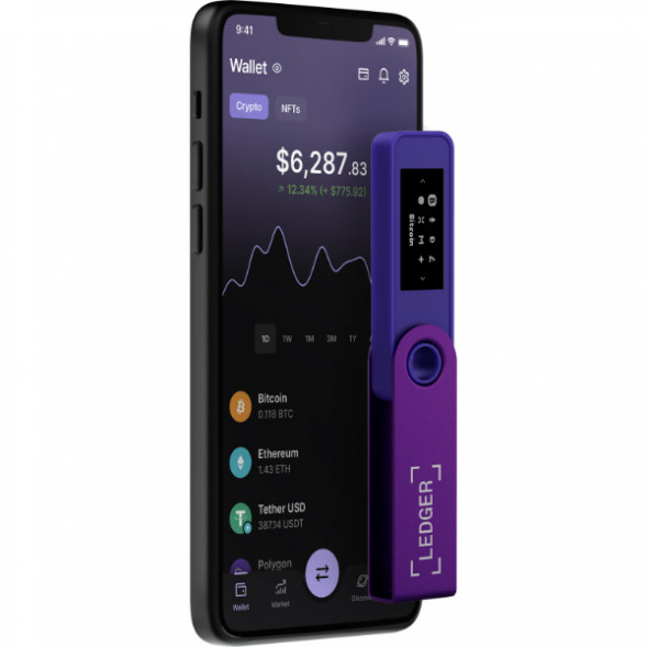 Криптокошелек Ledger Nano S Plus 1 шт., Purple Amethyst в Липецке