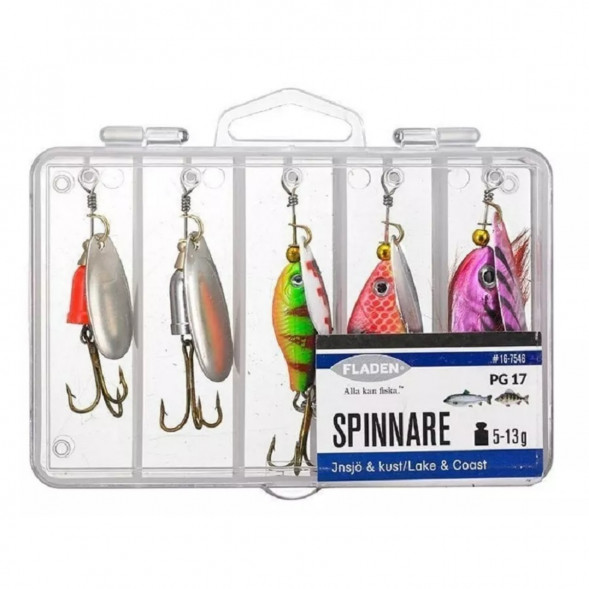 Набор блесен Fladen #16-7546 (5 шт в наборе) в Липецке