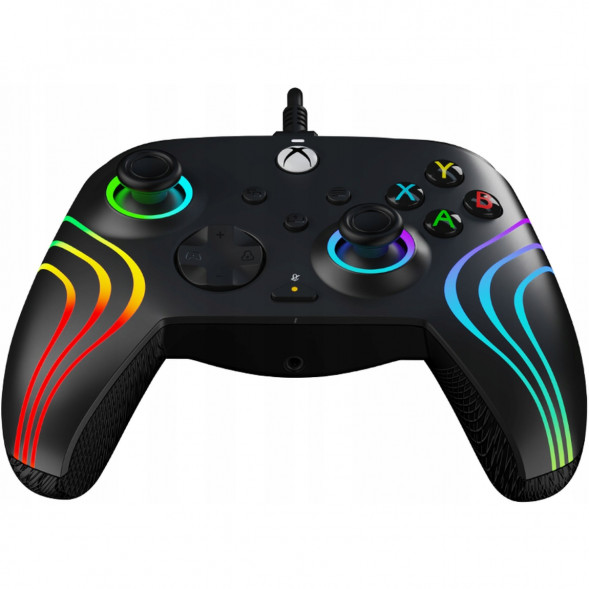 Геймпад проводной PDP для Xbox Afterglow Wave, Black в Липецке