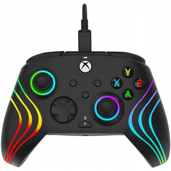 Геймпад проводной PDP для Xbox Afterglow Wave, Black в Липецке