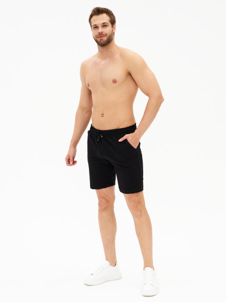 Шорты мужские трикотажные, черный, XL в Липецке