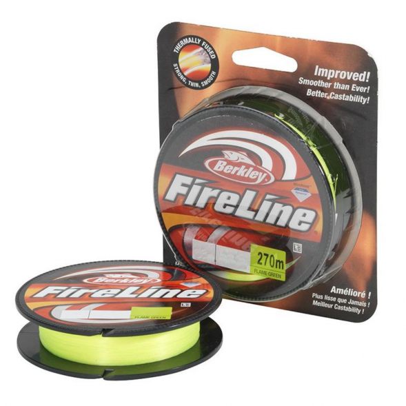 Леска Berkley FireLine 0,1mm 5,9kg 270m, Flame Green (зелёный неон) в Липецке