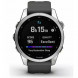 Умные часы Garmin Fenix 7s серебристый с графитовым силиконовым ремешком 010-02539-01 в Липецке