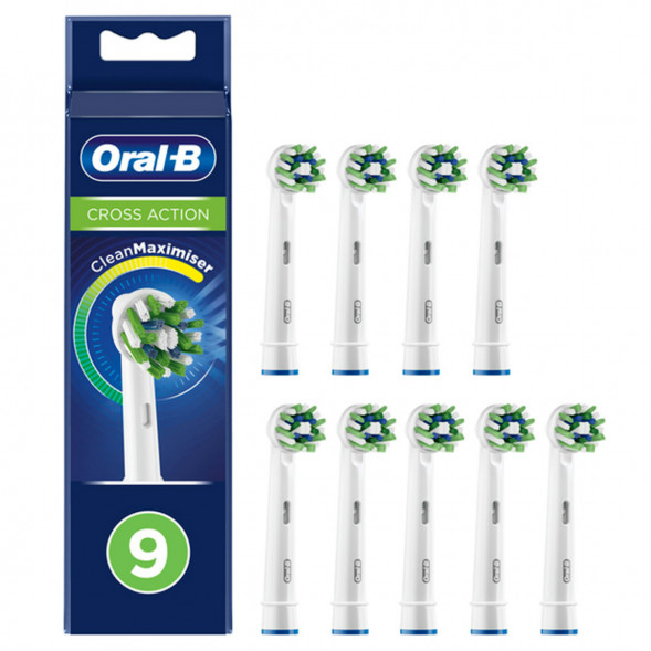 Насадки на зубные щетки Oral-B Cross Action, 9 шт. в Липецке