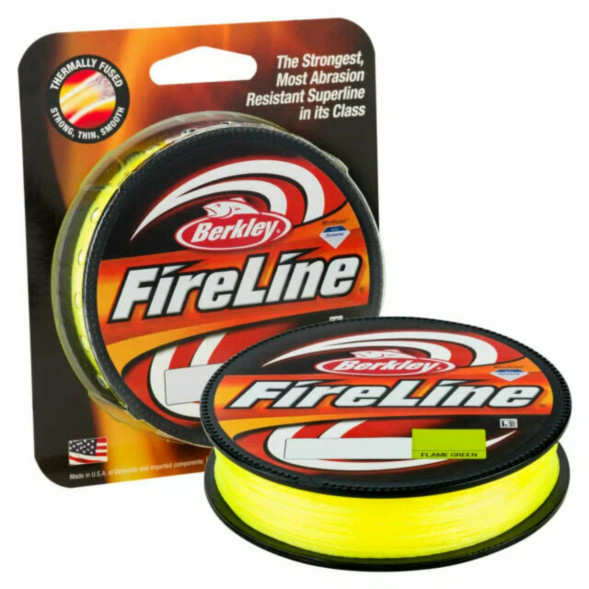 Леска Berkley FireLine 0,32mm 23,5kg 270m, Flame Green (желтый неон) в Липецке