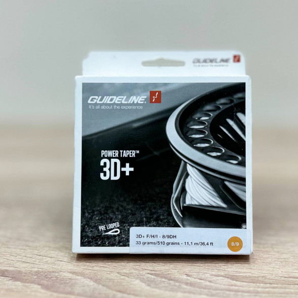 Рыболовная леска Guideline Power Taper 3D+ #37761 8/9 DH, Yellow в Липецке