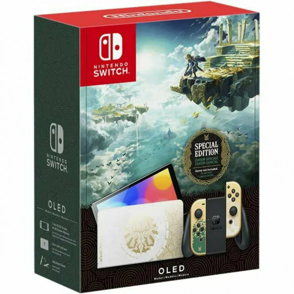 Игровая приставка Nintendo Switch OLED 64 ГБ, без игр, The Legend of Zelda: Tears of the Kingdom в Липецке