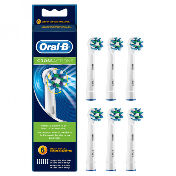 Насадки на зубные щетки Oral-B Cross Action, 6 шт. в Липецке
