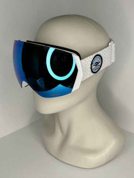 Горнолыжные очки для сноуборда Copozz (голубой, белый) в Липецке