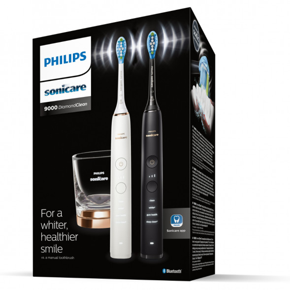 Набор из 2 электрических зубных щеток Philips Sonicare HX9914/57 9000 DiamondClean в Липецке