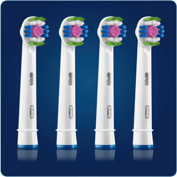 Насадки на зубные щетки Oral-B 3D White, 4 шт. в Липецке