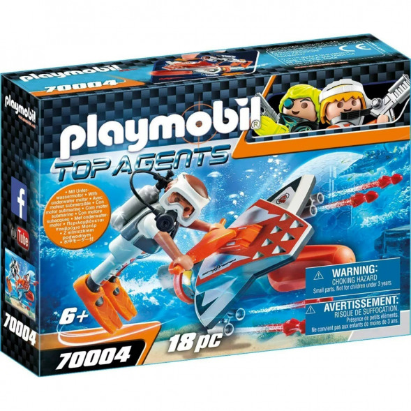 Конструктор Playmobil Top Agents 70004 Подводное крыло шпионской команды в Липецке