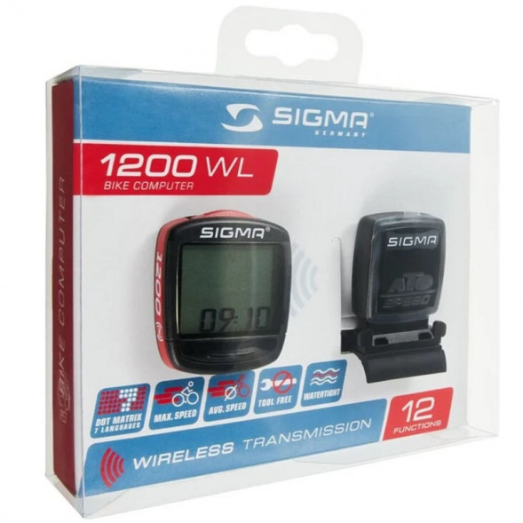 Велокомпьютер беспроводной 12 функций Sigma BC 1200 WL в Липецке