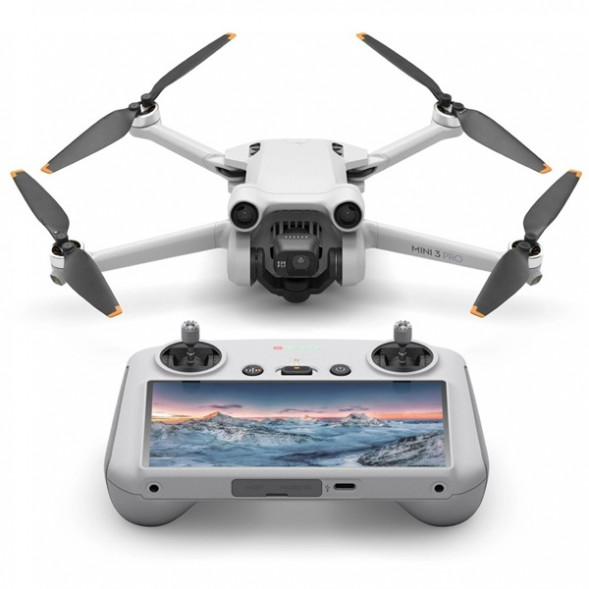 Квадрокоптер DJI Mini 3 Pro (DJI RC), серый в Липецке