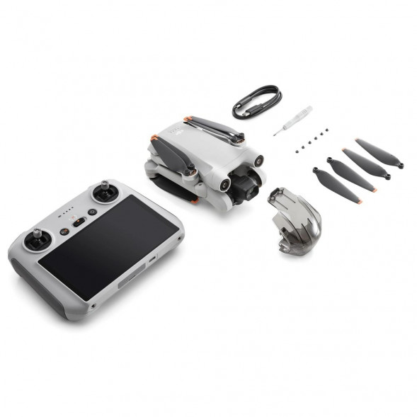 Квадрокоптер DJI Mini 3 Pro (DJI RC), серый в Липецке