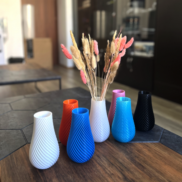 Ваза для сухоцветов HatRom Spiral, оранжевый в Липецке