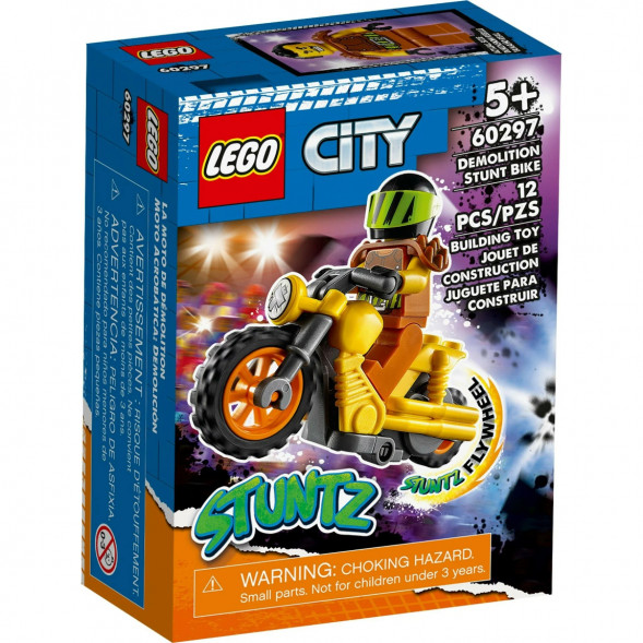 Конструктор LEGO City 60297 Разрушительный трюковый мотоцикл в Липецке