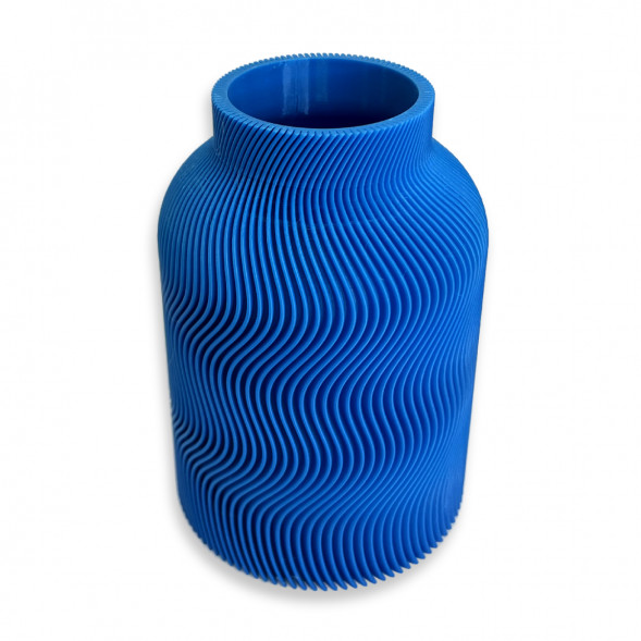 Ваза для сухоцветов HatRom Wave, синий в Липецке