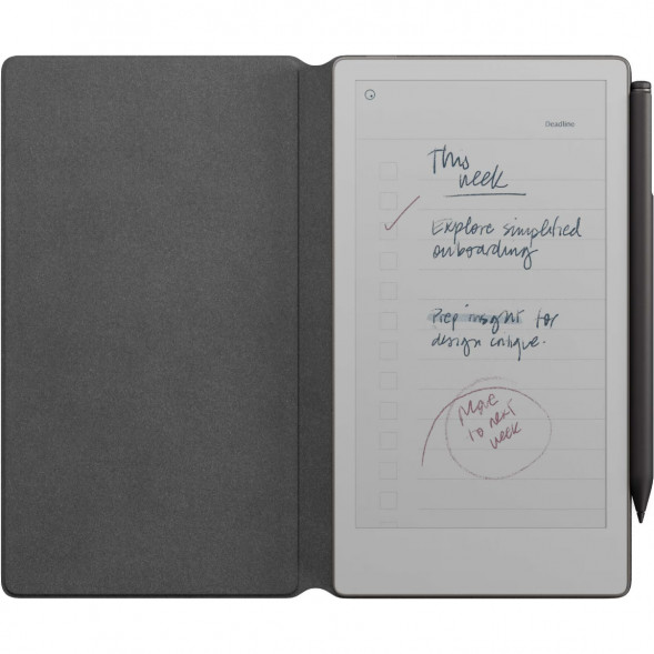 Графический планшет reMarkable Paper Pro Move + Стилус MarkerPlus + Чехол BookFolio Premium Leather, Black в Липецке