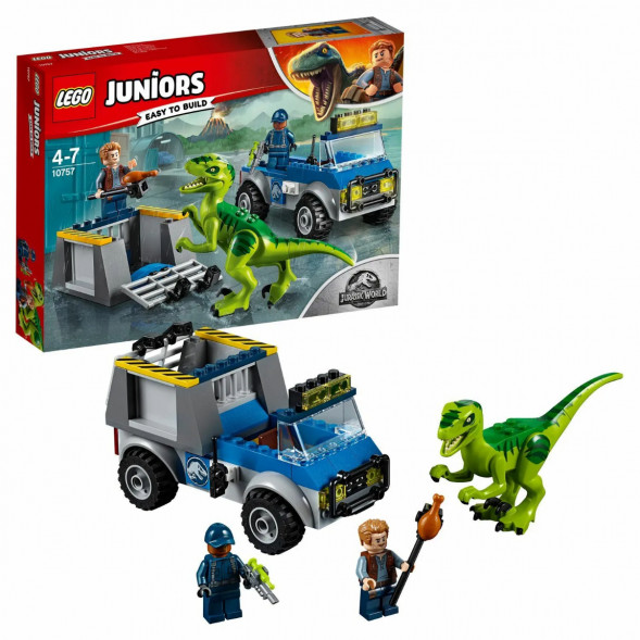 Конструктор LEGO Juniors 10757 Грузовик спасателей для перевозки раптора в Липецке